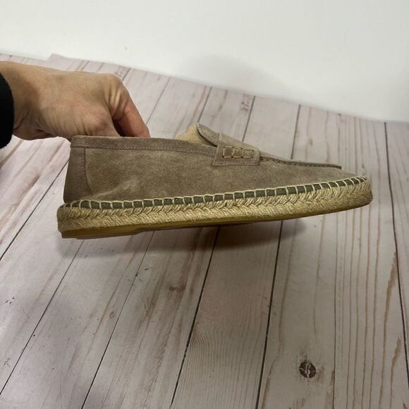 ViNCE Taupe Suede Espadrilles Shoes - Picture 3 of 8